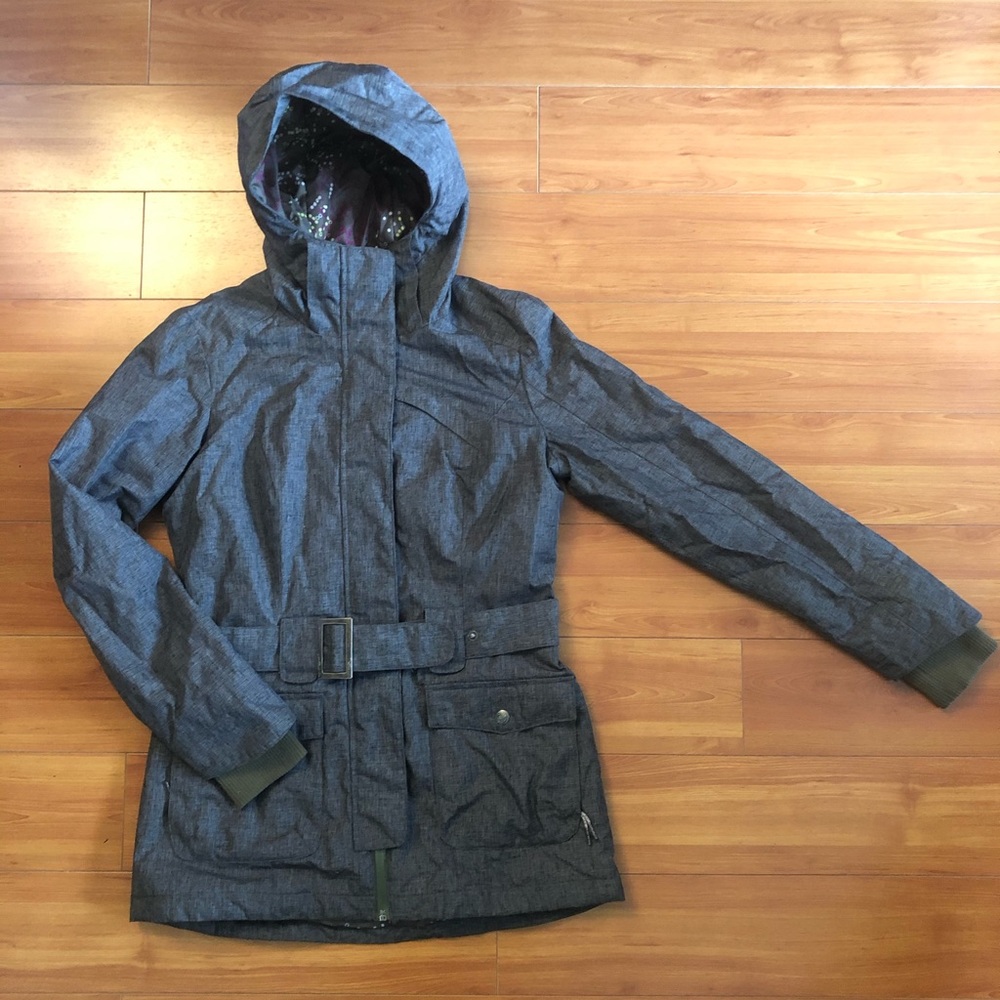 Firefly grey mid-length jacket